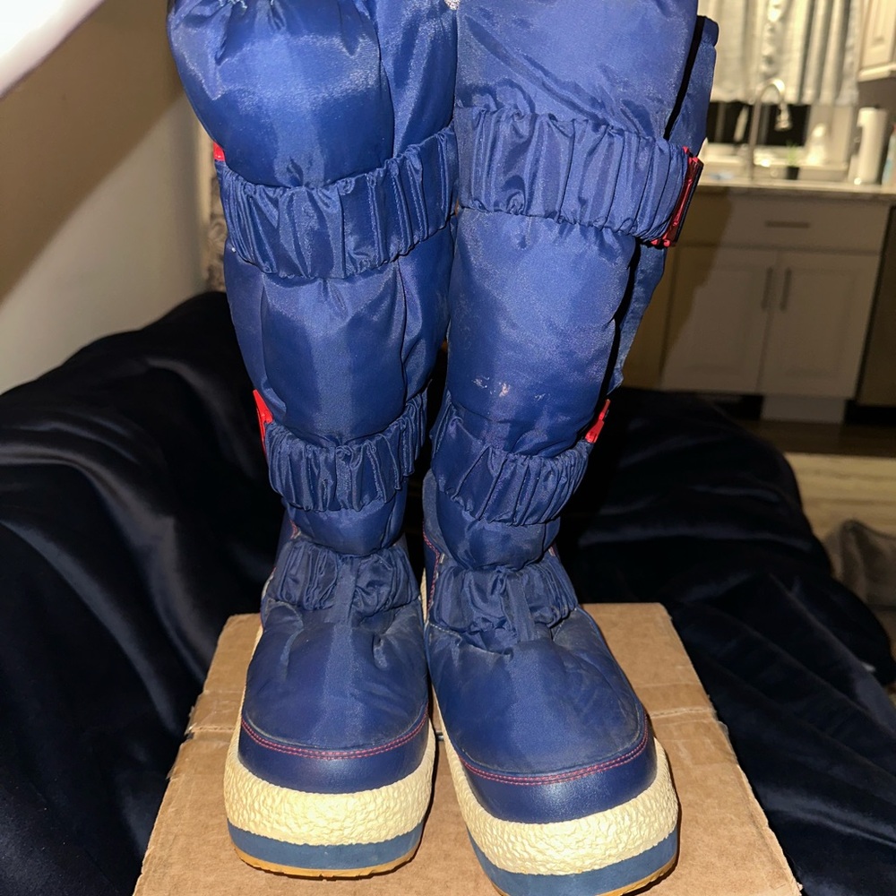 Tecnica Vintage Blue Winter Moon Boots